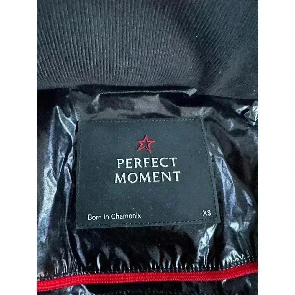 Perfect Moment Metallic January Down Jacket Black Cire NWT NEW! - Picture 11 of 13